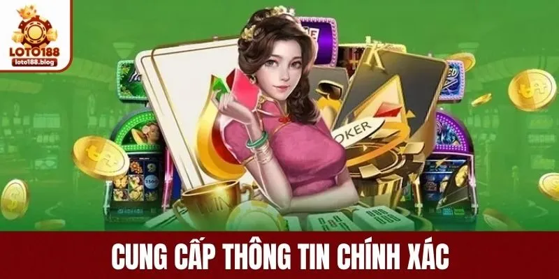 Mọi thông tin cần phải chính xác